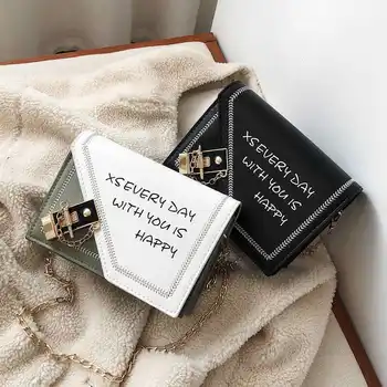 

Vintage Leather Metal Strap Women Messenger Shoulder Bag Small Shoulder Messenger Bag Fashion Special Lock Design Female Bag