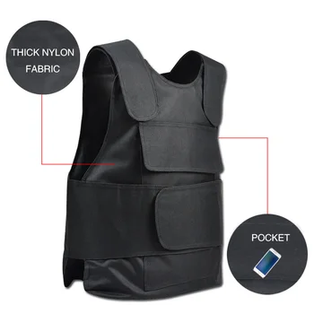 

Men Women Adjustable Hard Protective Stab-resistant Stabproof Anti-cut Safety Vests Security Guard Military Tactical Vest