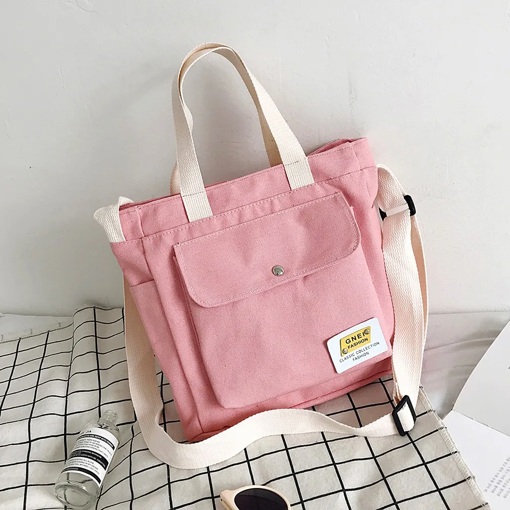 

Laptop Wild Canvas Large Capacity Handbag Elegant Women Handbag Exqusite Girl Original Shoulder Bag Women's 2019 New Fashion #T