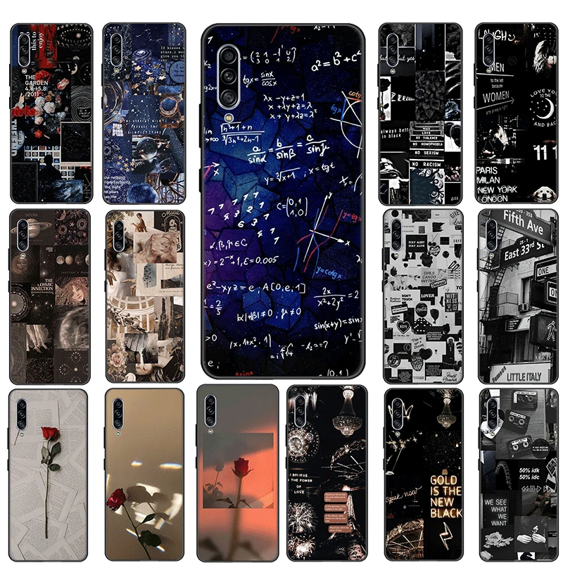 Dark black rose Phone Case For Samsung Galaxy A3 A5 2017 A6 Plus A7 A8 A9 J6 J4 J8 2018 A2 Core J7 Duo Cover | Мобильные телефоны и