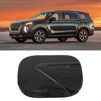 

Car Carbon Fiber Oil Fuel Tank Cap Cover Trim For Hyundai Palisade 2019 2020