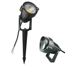 Светодиодный COB садовый светильник для лужайки, 3W, 5 Вт, открытый светодиодный светильник-Спайк, водонепроницаемый светильник, светодиодный светильник, садовый светильник, точечный светильник, AC110V 220V DC12