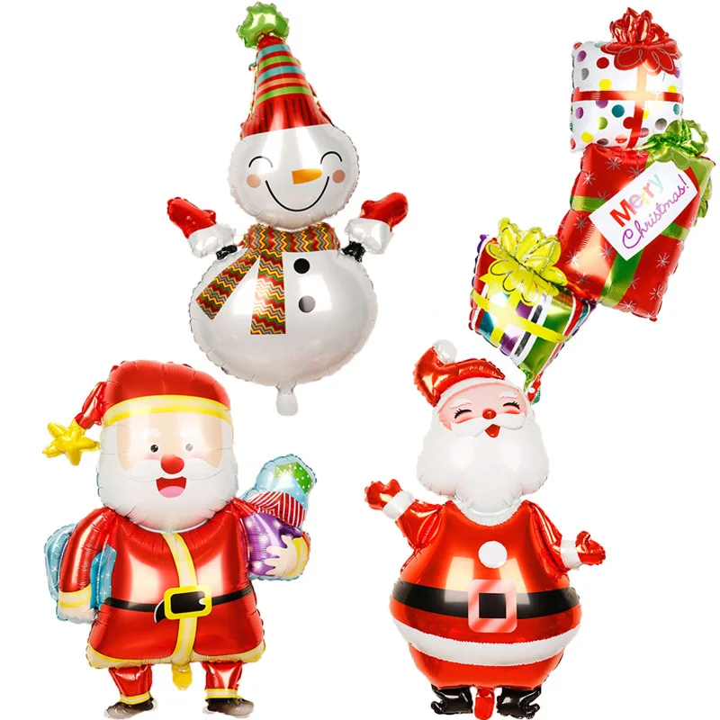 

Decoration of Santa Claus Snowman Christmas Penguin Elk Balloon at Christmas Party of 2020