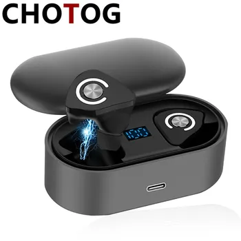 

True Wireless Earbuds Mini Bluetooth Earphone Stereo Sport Earpiece Small Invisible Headset with Microphone Free Case