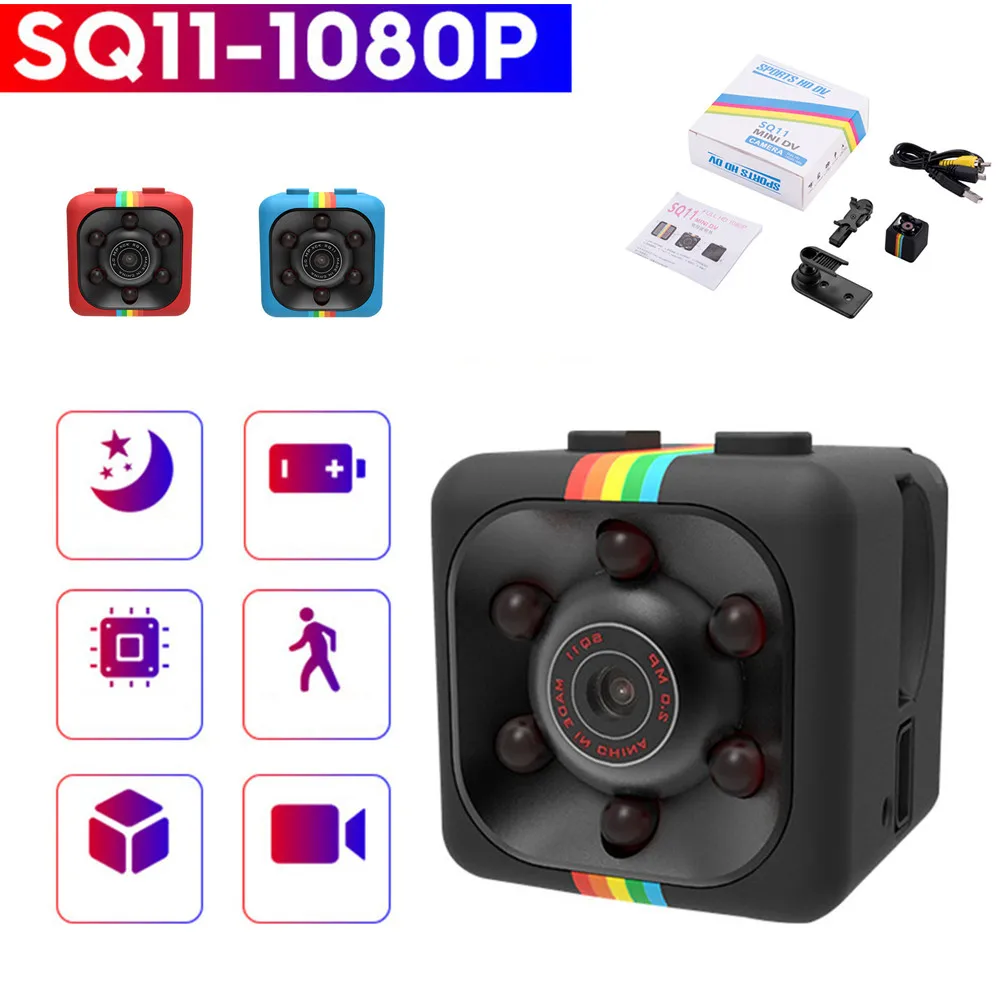 Sq11 Mini Videocamera Hd 1080P Sensore Visione Notturna Videocamera Motion Dvr Micro Videocamera Sport Dv Videocamera Piccola Videocamera Sq 11