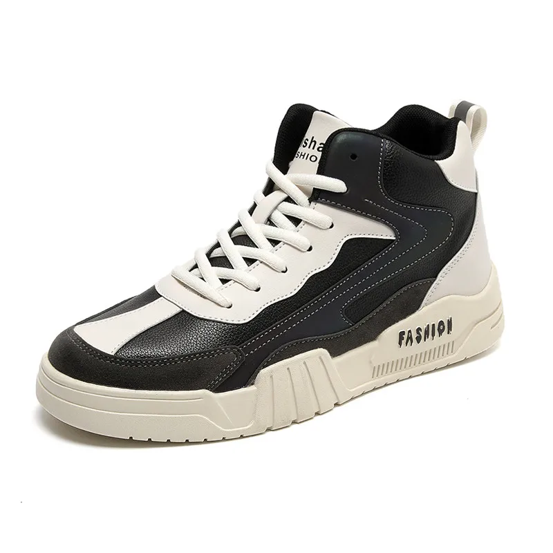 

Brand Men PU Leather Skateboarding Shoes Breathable Street Men Sports Shoes Hip Hop Men Leisure Sneakers Chaussure Homme