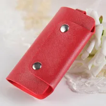 New Sale PU Leather Car Keychain Key Holder Bag Case Wallet Cover