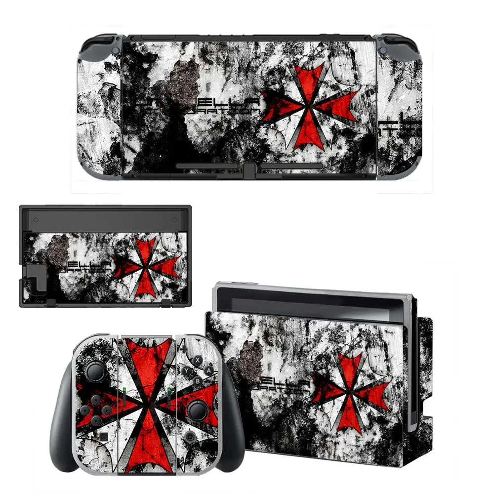 Biohazard Umbrella Nintendo Switch Skin Sticker NintendoSwitch stickers skins for Nintend Switch Console and Joy-Con Controller