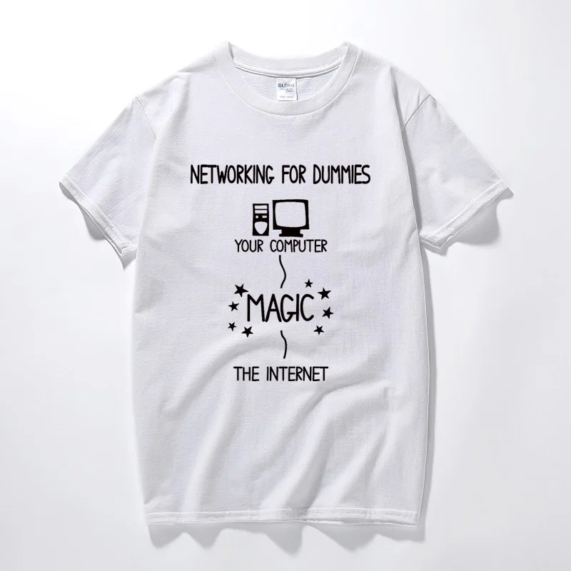 NETWORKING FOR DUMMIES T-Shirt Womens funny geek nerd computer gift programmer