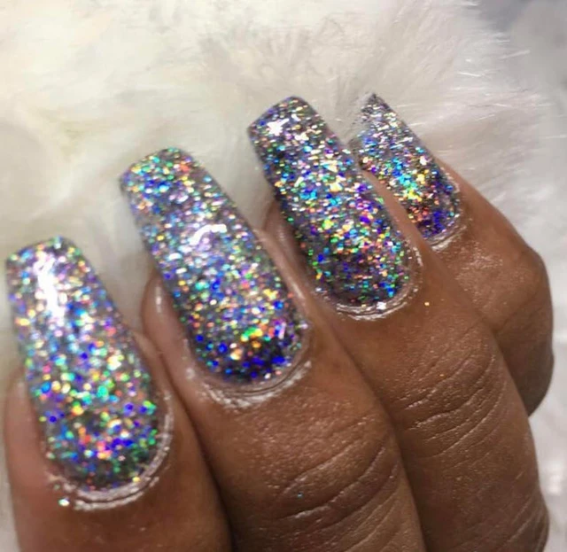 Holographic Glitter Holo Nail  Mixed Size Nail Glitter Holo - 500g Holo  Mixed Nail - Aliexpress