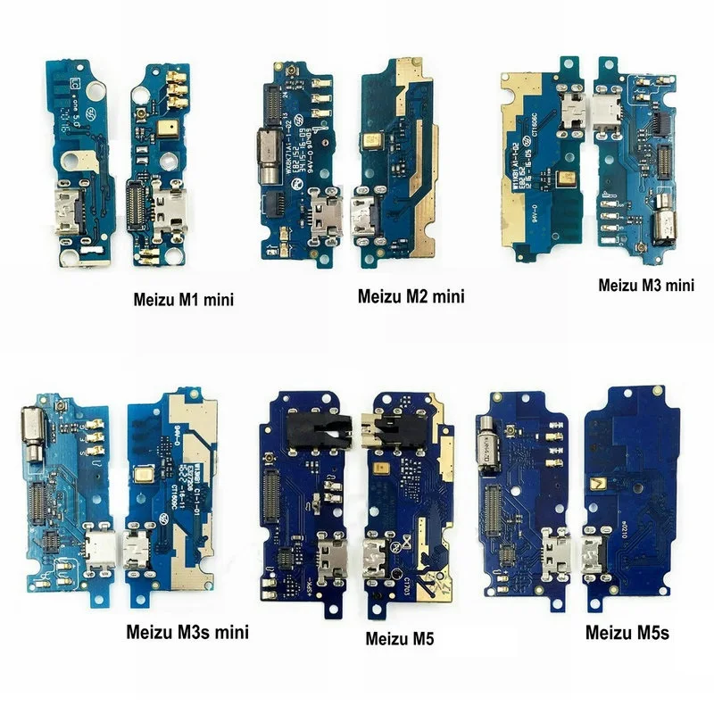 

New Microphone Module+USB Charging Port Board Flex Cable Connector Parts For MEIZU M1 M2 M3 M3s M5 M5s M6 mini Replacement