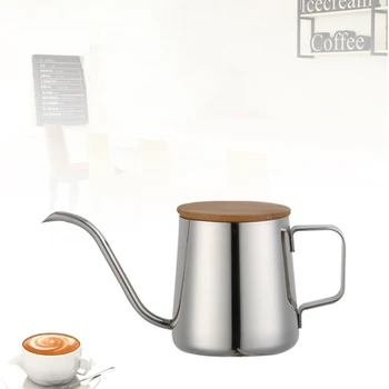

250Ml Stainless Steel Teapot Drip Coffee Pot Long Narrow Spout Coffee Pot Gooseneck Kettle Hand Drip Kettle Pour over Coffee and