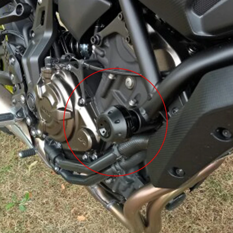 New mt 07 logo CNC Frame Sliders Crash Pad Falling Protector Guard For