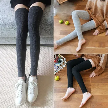 

Womail Socks high socks over knee long Knitted Crochet High Long Socks Breathable Comfortable Non-slip