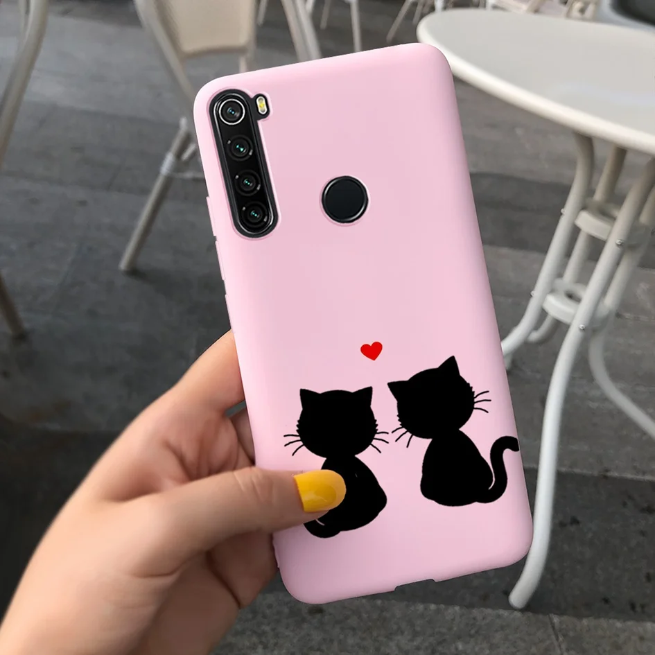 For Fundas Xiaomi Redmi 8A Note 8 Pro Case Cute Cartoon Silicone Pattern Back Cover For Redmi Note 8 Pro Redmi8 A8 8 A Phone Bag xiaomi leather case card Cases For Xiaomi