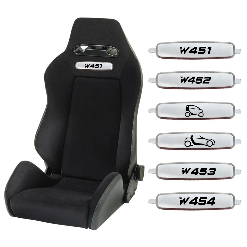 Металлическая Эмблема сиденья автомобиля для Benz Smart Fortwo 451 453 Forfour 450 452 454 Cabrio Roadster