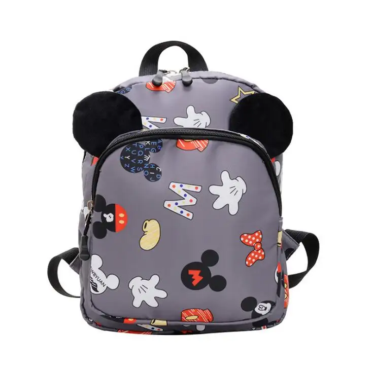 Модный рюкзак Disney для мальчиков и девочек школьные ранцы с Микки Маусом детского