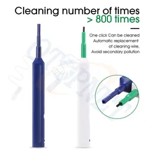 

Cleaning Pen One Touch Cleaning Tool 1.25mm and 2.5mm 800 Cleaning Fiber Optic Cleaner for LC/SC/FC/ST