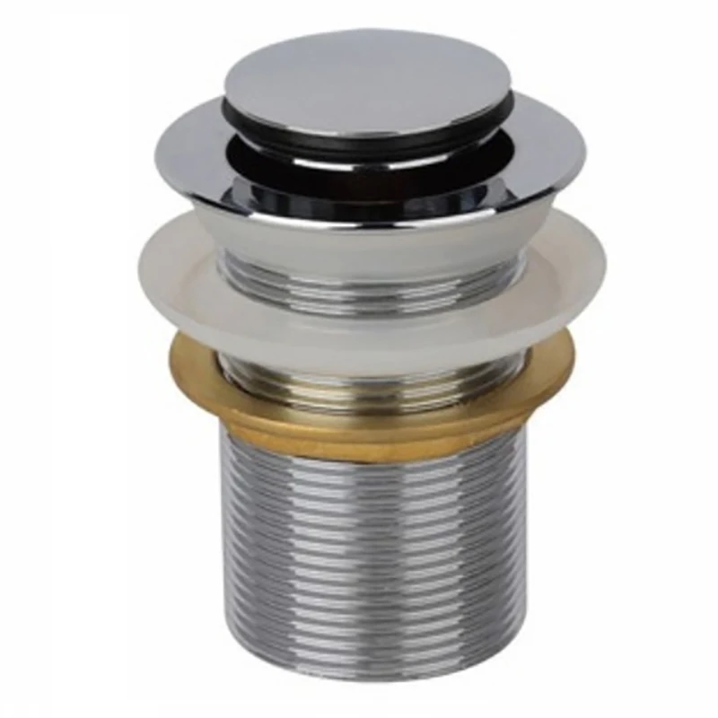 

1Pcs Bathroom basin sink plug Chrome zinc alloy Basin Sink Drain Without Overflow Bathroom Hardware Replacement