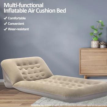 

Portable Car Air Inflatable Travel Mattress Bed Universal for Back Seat Outdoor Camping Cushion with Air-Pump