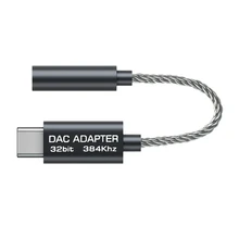 USB C to 3 5mm Headphone Adapter Hi Fi 384KHz 32Bit Type C Portable Headphone Amplifier DAC for IPAD PRO Huawei Xiaomi