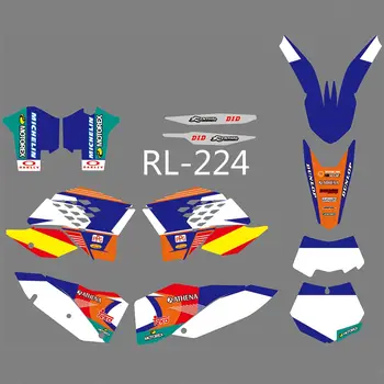 

New Full Graphics Decals Stickers Custom Number Name Glossy Bright Stickers For KTM EXC XCF 125 250 450 530 2008 2009 2010 2011