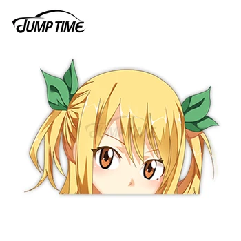 

Jump Time Fairy Tail Lucy Heartfilia 27 9.2 Big Head Anime Peeker Vinyl Decal Waifu Kawaii Girl Car Stickers