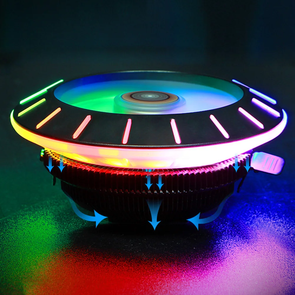 ALLOYSEED UFO кулер для процессора компьютера 3PIN тихий вентилятор охлаждения