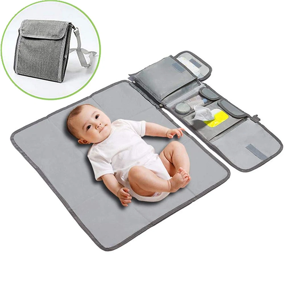 Baby Changing Pad Foldable Travel Toddler Diaper Mat Infant Nappy Bag Y 