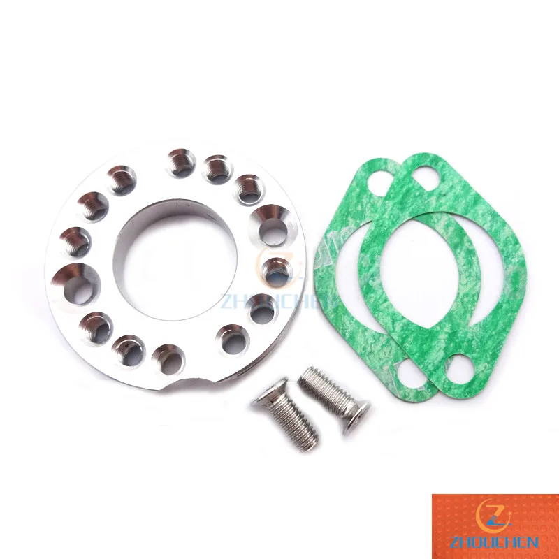 Серебряный 26 мм Карбюратор Carb коллектор Spinner пластина адаптер для monkey DAX Dirt Bike ATV Quad