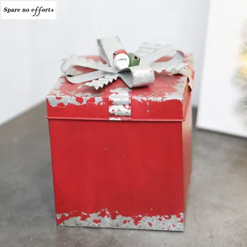

Red Green Christmas Box Merry Christmas Decorations For Home Window Christmas Tree Decorations Navidad Xmas Ornaments New Year