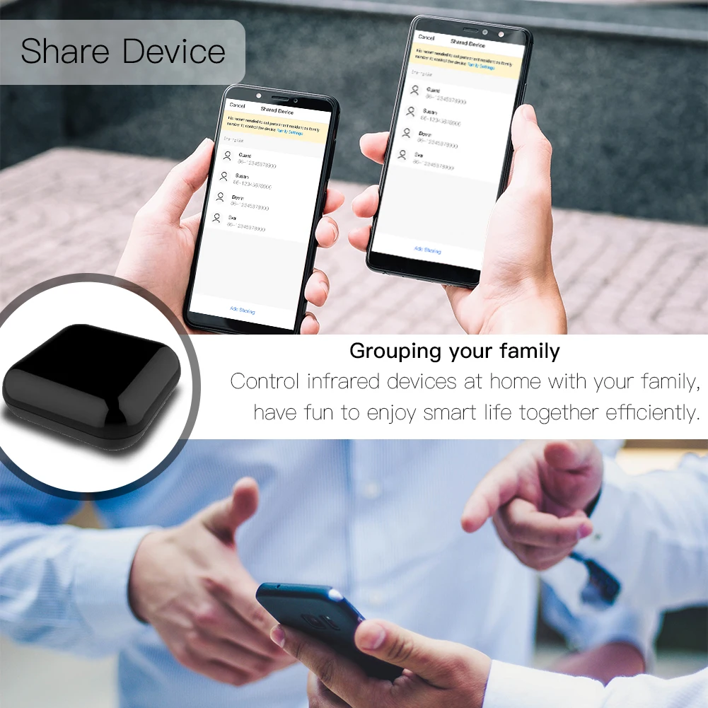 WiFi Smart IR Wireless Infrared Remote Control TV Air Condition SAT by Smart Life/Tuya APP,Works with Alexa Echo Google Home
