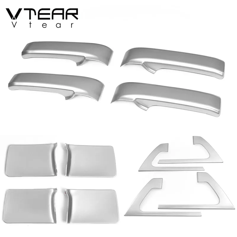 Vtear For Toyota LAND CRUISER 200 car door inner handle bowl trim interior Grip cover decoration styling accessories parts 2020