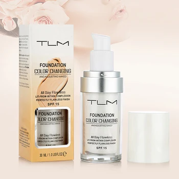 

30ML Color Changing Foundation Makeup Base Liquid Cover Concealer Longlasting Makeup Sombras Skin Care Foundation