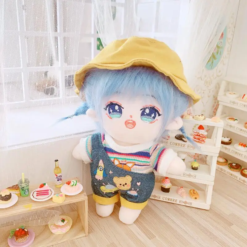 Человеческие хлопковые куклы плюшевые игрушки 20 см Kawaii Qversion Lanzhi Xiaowu сетчатые