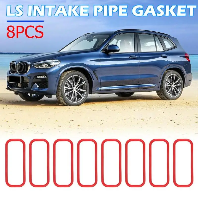 LS1 LS6 быстрое уплотнение впускного коллектора LSX кольцевая прокладка Набор Для Camaro Corvette GTO маленький и нежный красный внешний вид