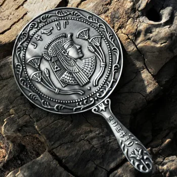 

Egypt Retro With Portable European Style Small Mirror Maquillage Toilet Glass Comb Creative Valentine's Day Gift X3965