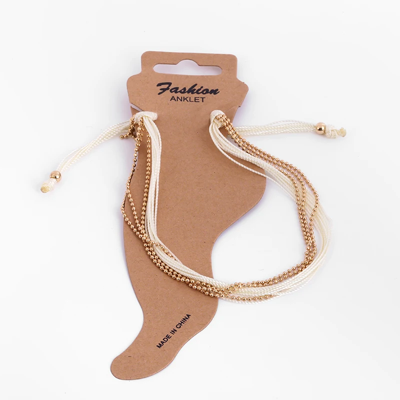 Мода бисером лодыжки Layering ножной браслет с подвеской цвет ножной браслет аксессуары для ног Ювелирные изделия подарок для женщин 2019