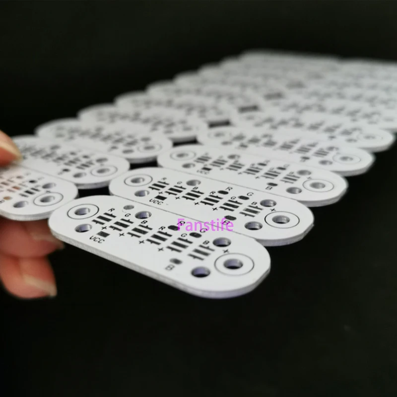 6Leds 3535 High Power Led Light board 17*45mm Aluminum Substrate XPE/XTE RGB Light PCB