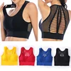 Women's Medium Mesh Support Cross Back Wirefree Removable Cups Sport Bra Tops Freedom Seamless Yoga Running Sports Bras ► Photo 1/6