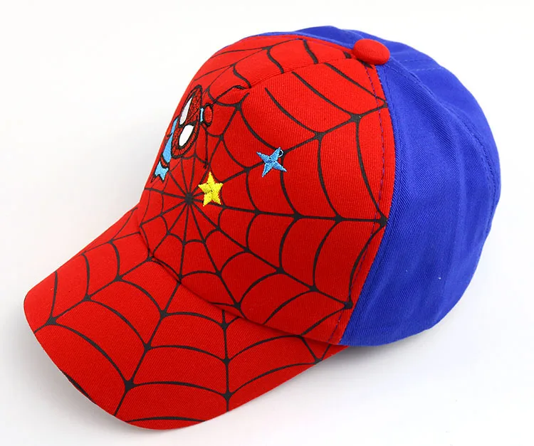 Бейсболка с человеком-пауком Детская кепка Czapka Snapback Бейсболка для мальчиков и девочек детская сетчатая шапка с машинками T747 - Цвет: photo color