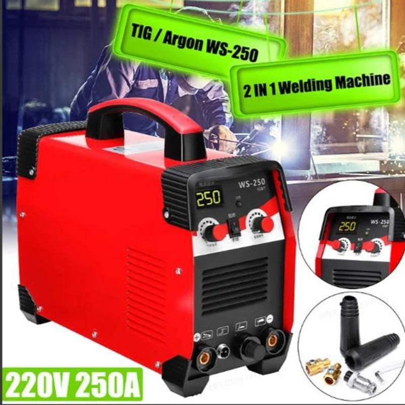 

DC Inverter ARC Welder 220V IGBT MMA Portable Welding Machine 250 Amp for Home Beginner Lightweight Efficient DIY Welding Tools