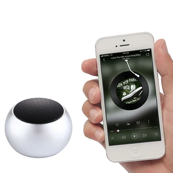 

Metal Mini Portable Bluetooth Wireless Speaker For Smartphone W/ USB Cable Battery Capacity3.7V / 400mah