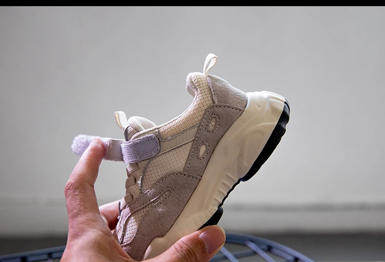 RUMRAM Kids Shoes For Girl Boy Winter Autumn Summer Genuine Leather Air Mesh Breathable Fashionable Walking School Shoes Kids  (23)