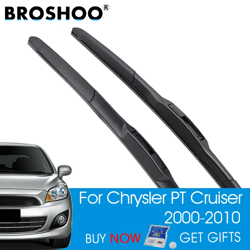 BROSHOO Car Windshield Wiper Blade Rubber 21&quot&amp21&quot For Chrysler PT Cruiser 2010 2009 2008 2007 2006 2005 2004 2003 2002 2001 2000 |