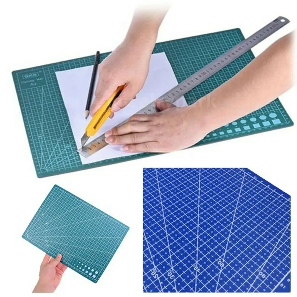 

A4 PVC Double-sided Grid Lines Cutting Board Mat Self-healing Cutting mat Pad DIY cricut accessories maker boards base for paper