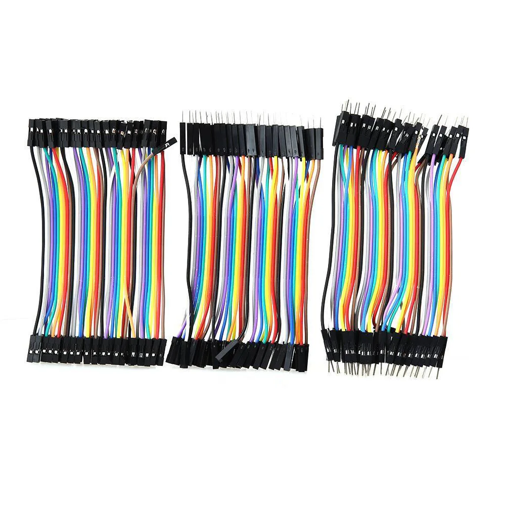 

40 * Male To Female Dupont Wire 120 Dupont Wire Male To Male + Male To Female+ Female To Female Jumper Cable Kit