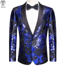 

Hi-Tie Jacquard Mens Blazers Suits Party Prom Wedding Slim Fit Tuxedo Men Suit Jacket Stage Costume Nightclub Singer Host Dancer