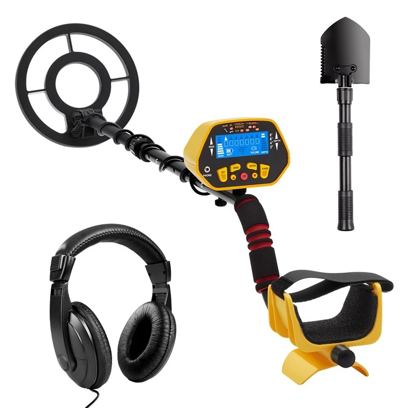 

Gc-1028 Metal Detector with All Metal and Disc Modes, P/P Function, High Sensitive, Waterproof Coil, Folding Shovel, Carry Bag a