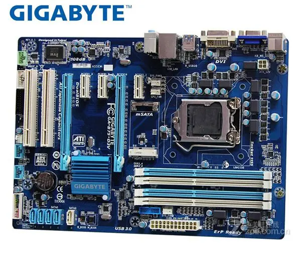 Б/у оригинальная материнская плата Gigabyte GA-B75-D3V LGA 1155 DDR3 32G B75 B75-D3V настольная материнская плата SATA II SATA III системная плата